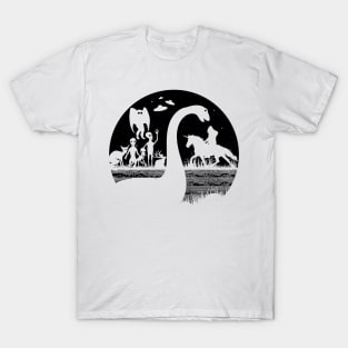 Bigfoot Riding Unicorn! Cryptids T-Shirt